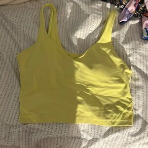 Yellow lululemon align tank top